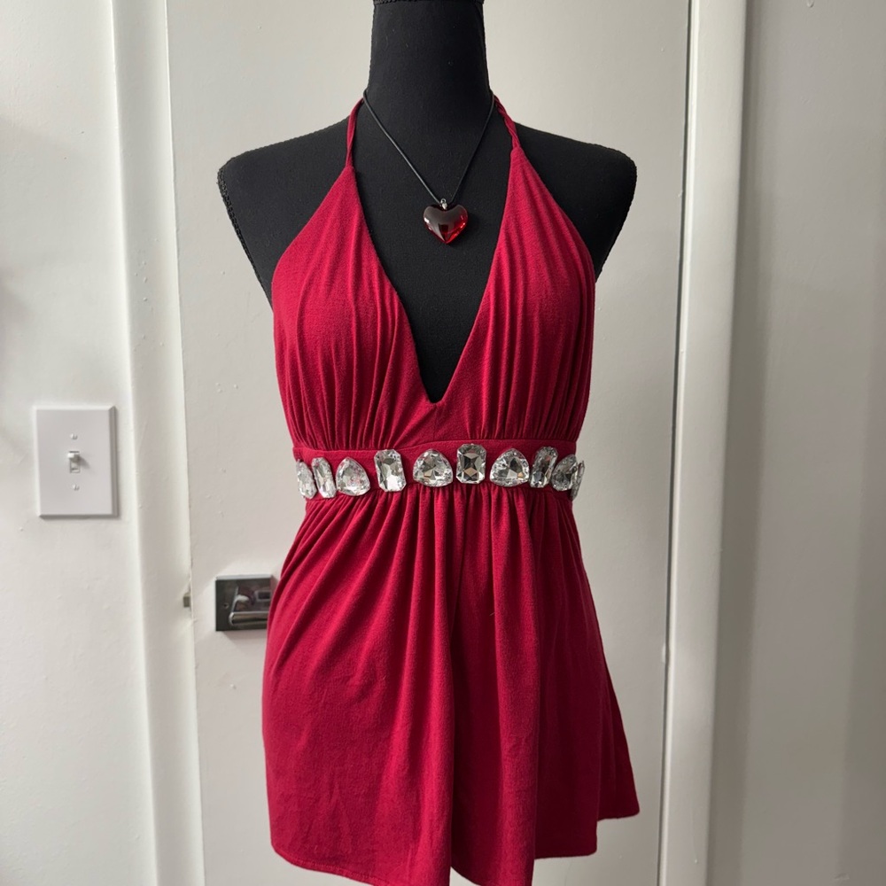 Wet Seal pink Halter Top